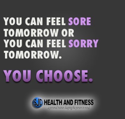 You can feel sore or sorry