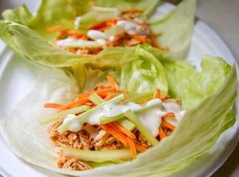 CrockpotBuffaloChickenLettuceWraps